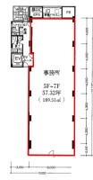 近鉄銀座中央通りビルⅡ　6F 間取り図